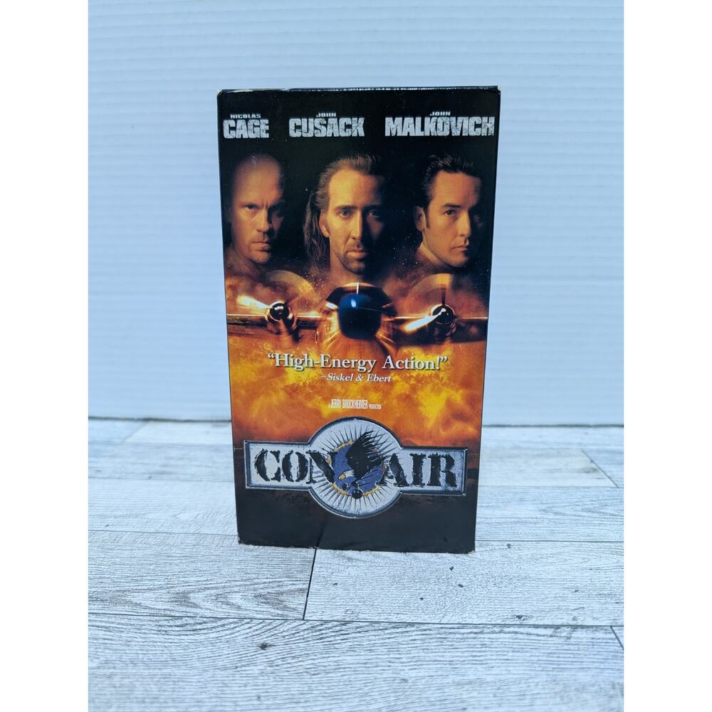Con Air VHS 1997 Action Thriller Nicolas Cage John Cusack John Malkovich USED